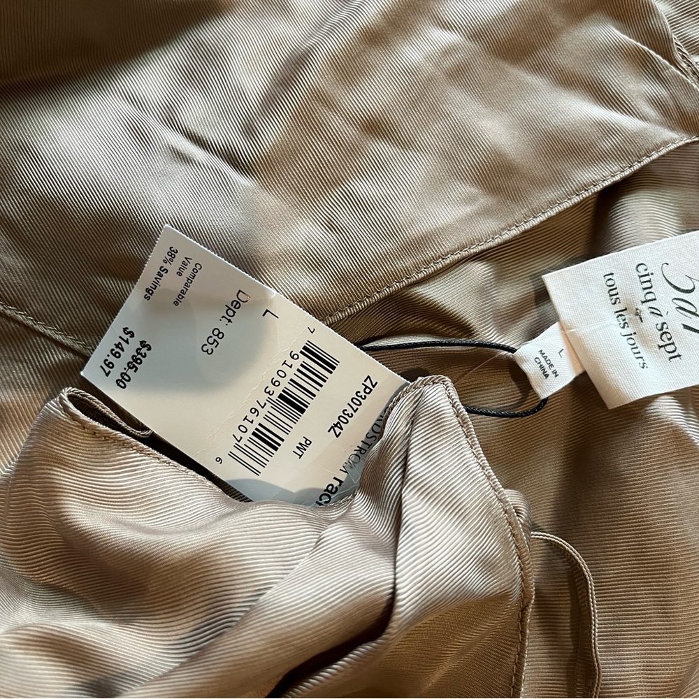 5 à 7 NEW Chic Satin Large jumper in Taupe